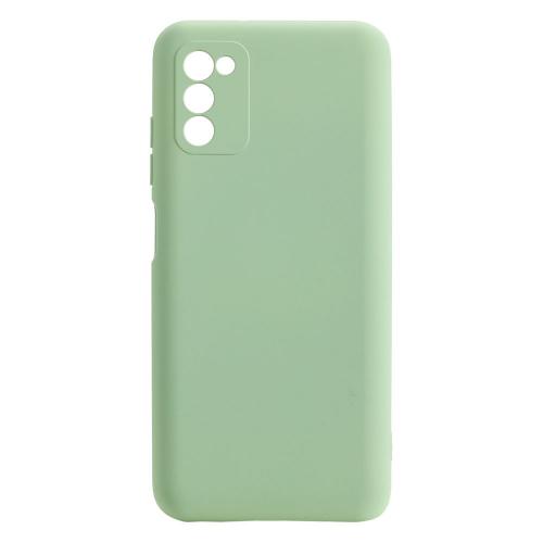 Shop4 - Samsung Galaxy A02s Hoesje - Zachte Back Case Mat Mint Groen