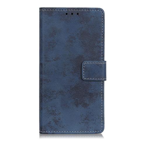 Shop4 - Samsung Galaxy A20e Hoesje - Wallet Case Vintage Donker Blauw