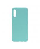 Shop4 - Samsung Galaxy A30s Hoesje - Zachte Back Case Mat Licht Blauw