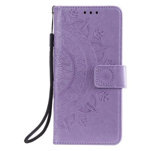 Shop4 - Samsung Galaxy A31 Hoesje - Wallet Case Mandala Patroon Paars