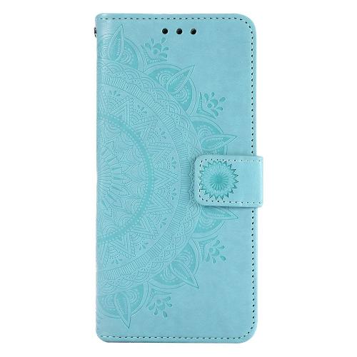 Shop4 - Samsung Galaxy A32 5G Hoesje - Wallet Case Mandala Patroon Mint Groen