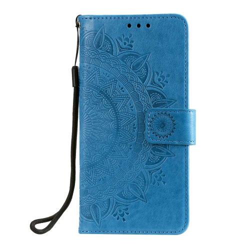 Shop4 - Samsung Galaxy A32 Hoesje - Wallet Case Mandala Patroon Blauw