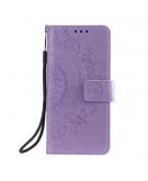 Shop4 - Samsung Galaxy A41 Hoesje - Wallet Case Mandala Patroon Paars