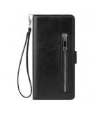 Shop4 - Samsung Galaxy A51 Hoesje - Wallet Case Cabello met Ritssluiting Zwart