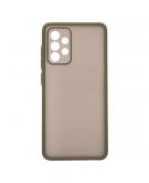 Shop4 - Samsung Galaxy A52 Hoesje - Bumper Back Case Groen