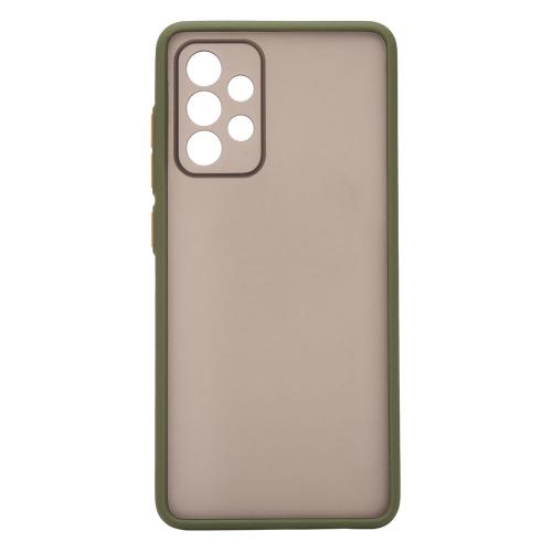 Shop4 - Samsung Galaxy A52 Hoesje - Bumper Back Case Groen