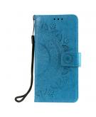 Shop4 - Samsung Galaxy A52s 5G Hoesje - Wallet Case Mandala Patroon Blauw