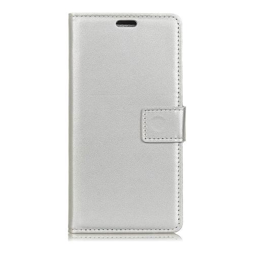 Shop4 - Samsung Galaxy A6 (2018) Hoesje - Wallet Case Business Zilver