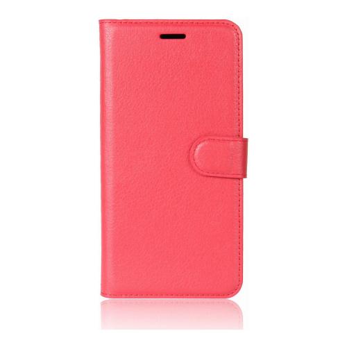 Shop4 - Samsung Galaxy A8 (2018) Hoesje - Wallet Case Lychee Rood