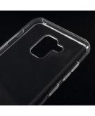Shop4 - Samsung Galaxy A8 (2018) Hoesje - Zachte Back Case Transparant