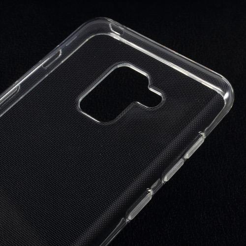 Shop4 - Samsung Galaxy A8 (2018) Hoesje - Zachte Back Case Transparant