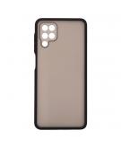 Shop4 - Samsung Galaxy M12 Hoesje - Bumper Back Case Zwart