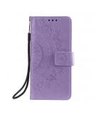 Shop4 - Samsung Galaxy M12 Hoesje - Wallet Case Mandala Patroon Paars