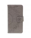 Shop4 - Samsung Galaxy Note 10 Hoesje - Wallet Case Mandala Patroon Grijs
