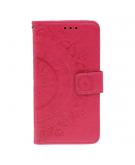 Shop4 - Samsung Galaxy Note 10 Hoesje - Wallet Case Mandala Patroon Roze
