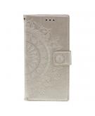 Shop4 - Samsung Galaxy Note 10 Plus Hoesje - Wallet Case Mandala Patroon Goud