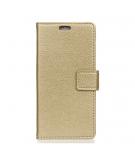 Shop4 - Samsung Galaxy S10 Hoesje - Wallet Case Lychee Goud