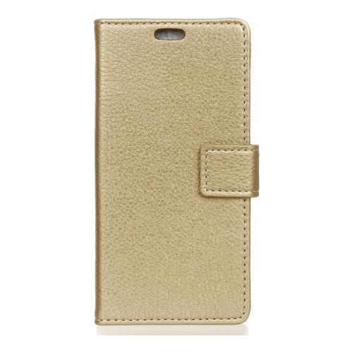 Shop4 - Samsung Galaxy S10 Hoesje - Wallet Case Lychee Goud
