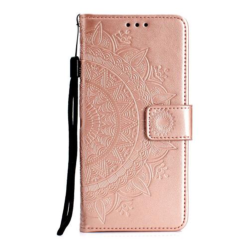 Shop4 - Samsung Galaxy S10 Hoesje - Wallet Case Mandala Patroon Rosé Goud