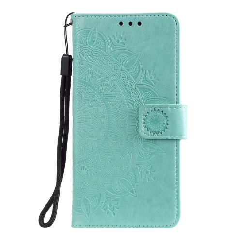 Shop4 - Samsung Galaxy S10 Lite Hoesje - Wallet Case Mandala Patroon Mint Groen