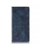 Shop4 - Samsung Galaxy S10 Plus Hoesje - Book Case Vintage Donker Blauw