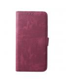 Shop4 - Samsung Galaxy S10 Plus Hoesje - Wallet Case Mesh Dots Rood