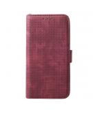 Shop4 - Samsung Galaxy S10e Hoesje - Wallet Case Mesh Dots Rood