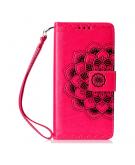 Shop4 - Samsung Galaxy S10e Hoesje - Wallet Case Vintage Mandala Roze