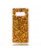 Shop4 - Samsung Galaxy S10e Hoesje - Zachte Back Case Glitter Goud