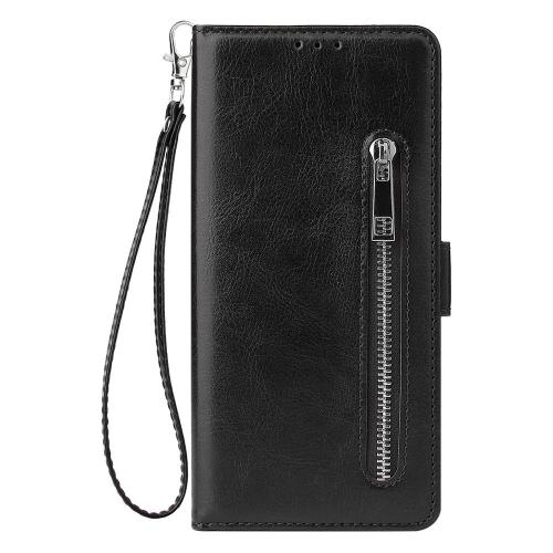 Shop4 - Samsung Galaxy S20 Plus Hoesje - Wallet Case Cabello met Ritssluiting Zwart