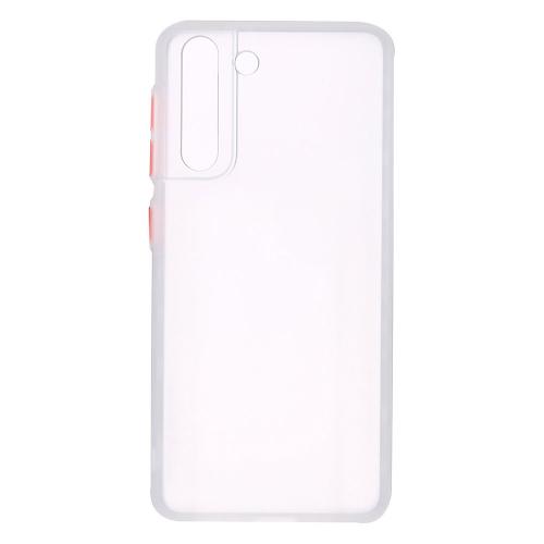 Shop4 - Samsung Galaxy S21 Hoesje - Harde Back Case Transparant Wit