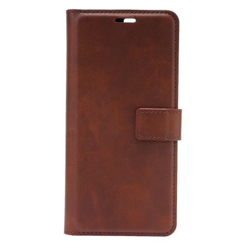 Shop4 - Samsung Galaxy S21 Plus Hoesje - Wallet Case Business Donker Bruin