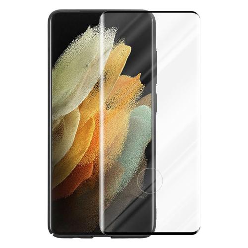 Shop4 - Samsung Galaxy S21 Ultra Glazen Screenprotector - Edge-To-Edge Gehard Glas Transparant