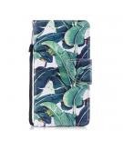 Shop4 - Samsung Galaxy S8 Hoesje - Wallet Case Bladeren Groen