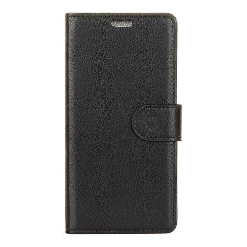 Shop4 - Samsung Galaxy S9 Hoesje - Wallet Case Lychee Zwart