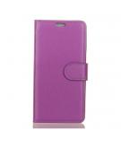 Shop4 - Sony Xperia L2 Hoesje - Wallet Case Lychee Paars
