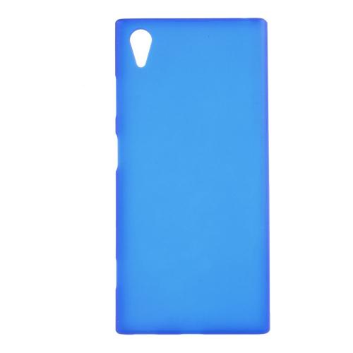 Shop4 - Sony Xperia XA1 Plus Hoesje - Zachte Back Case Mat Blauw