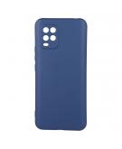 Shop4 - Xiaomi Mi 10 Lite 5G Hoesje - Zachte Back Case Mat Donker Blauw