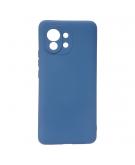 Shop4 - Xiaomi Mi 11 Hoesje - Zachte Back Case Mat Donker Blauw