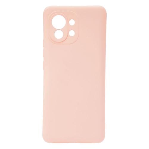 Shop4 - Xiaomi Mi 11 Hoesje - Zachte Back Case Mat Licht Roze
