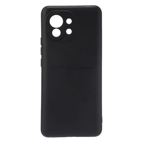Shop4 - Xiaomi Mi 11 Hoesje - Zachte Back Case Mat Zwart