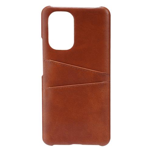 Shop4 - Xiaomi Mi 11i Hoesje - Harde Back Case Cabello met Pasjeshouder Bruin