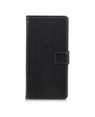 Shop4 - Xiaomi Mi 9 Hoesje - Wallet Case Lychee Zwart