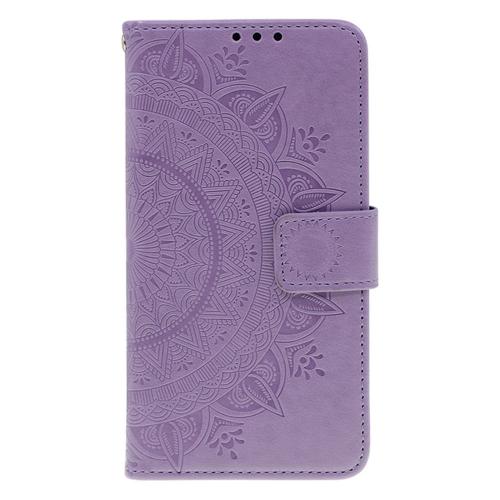 Shop4 - Xiaomi Mi A3 Hoesje - Wallet Case Mandala Patroon Paars