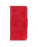 Shop4 - Xiaomi Mi Note 10 Lite Hoesje - Book Case Cabello Rood