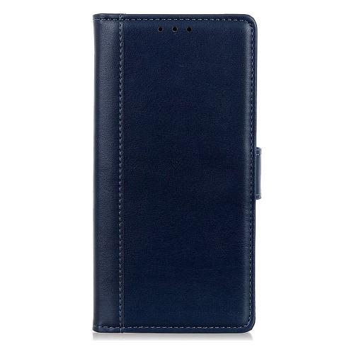 Shop4 - Xiaomi Redmi Note 10 5G Hoesje - Wallet Case Grain Donker Blauw