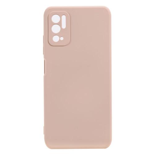 Shop4 - Xiaomi Redmi Note 10 5G Hoesje - Zachte Back Case Mat Licht Roze