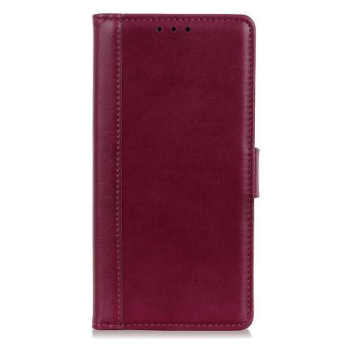 Shop4 - Xiaomi Redmi Note 10 Hoesje - Wallet Case Grain Rood