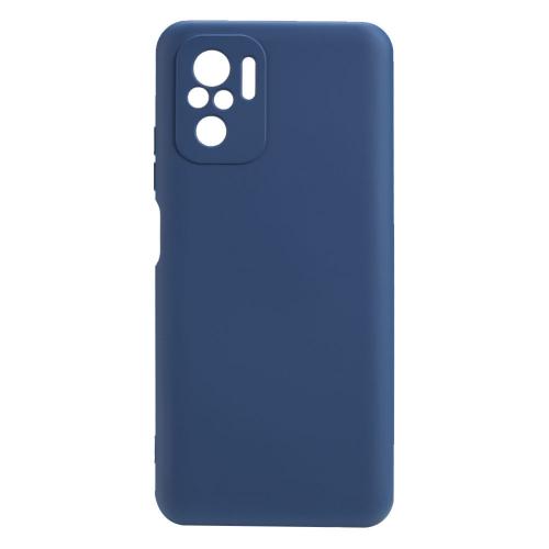 Shop4 - Xiaomi Redmi Note 10 Hoesje - Zachte Back Case Mat Donker Blauw