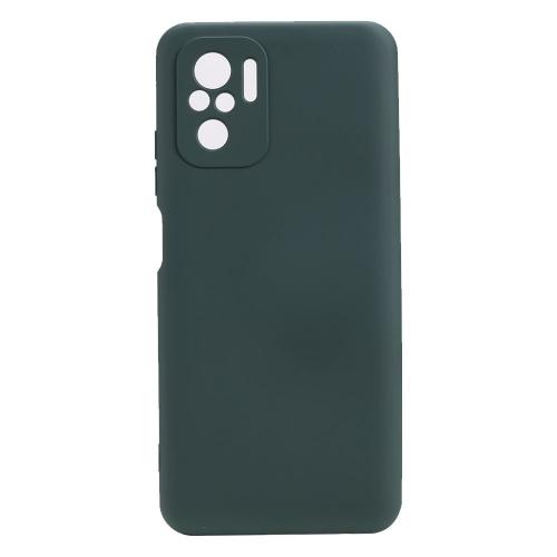 Shop4 - Xiaomi Redmi Note 10 Hoesje - Zachte Back Case Mat Donker Groen